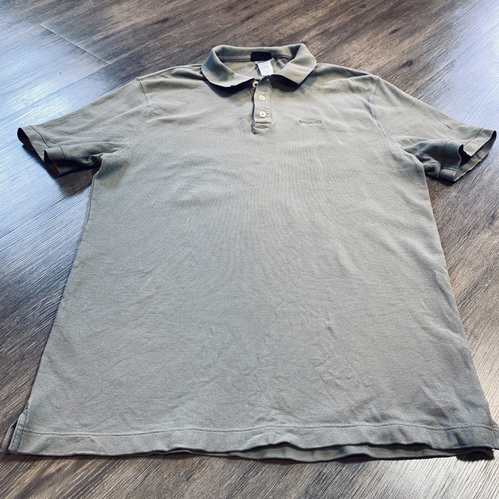 Patagonia Mens Organic Cotton Pique Polo Shirt Gray Short Sleeve 52826SP13 M